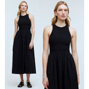 Madewell The Melody Smocked Midi Dress Size L